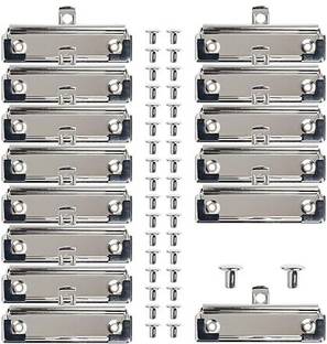 Im Stra Trading ImStarTrading 100pcs Metal Clipboard Clips with Grip, Rivets & Mounting Holes