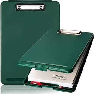 NSUSU Clipboard Box File Storage Case Plastic Clipboard Exam Board with Storage Box F