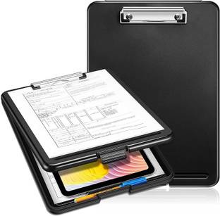 RANGATE A4 Clip Pad/Clipboard with Storage Case for Paper and Document