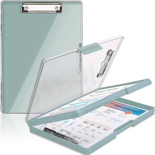 oddpod Heavy-Duty A4 Side-Opening Clip Pad with Clear Visible Top Panel