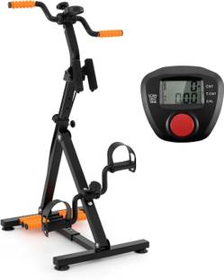 BLURISM Arm and Leg Pedal Exerciser with LCD Monitor Indoor Cycles Exercise Bike