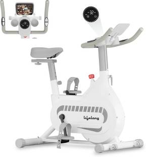 Lifelong Fit Pro Spin Bike with 8Kg Flywheel| Adjustable Resistance| Heart Rate Sensor Upright Stationary Exercise Bike