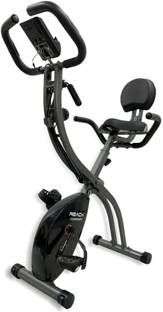 Reach Contempo Exercise Cycle with Back Support Seat and Resistance Rope for Home Gym Folding Bike Exercise Bike
