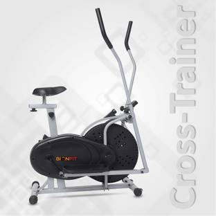 BIONFIT Fit Fusion Elliptical Cross Trainer Home Gym Standing Exercise Adjustable Handle Dual-Action Stationary Exercise Bike