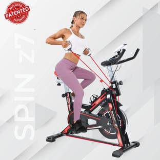 BIONFIT Gym Cycle Spin z7 for Home Cardio, Fat Loss, 6 Kg Flywheel, Friction Resistance Indoor Cycles Exercise Bike