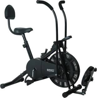 BIONFIT | Air Bike Exercise Cycle For Home | With Twister & Back Support | Moving Handle Indoor Cycles Exercise Bike