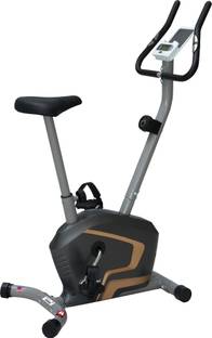 पावरमैक्स फिटनेस BU-400 Magnetic Upright Bike with iPad holder अपराइट स्टेशनरी एक्सरसाइज बाइक