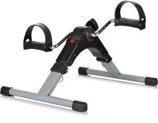 CRAZYABBS Mini Cycle Pedal Exerciser with Adjustable Resistance and Digital Display Folding Bike Exercise Bike