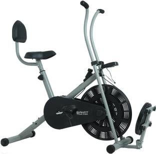 BIONFIT Fixed Handle Cycle, Air Bike for Home Gym with Twister & Back Support Indoor Cycles Exercise Bike