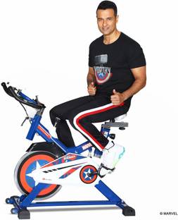 Powermax Fitness MB-165 Captain America Exercise Spin Bike for home use Spinner Exercise Bike