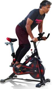 Lifelong LLF199 Fit Pro Exercise Spin Bike Upright Stationary Exercise Bike