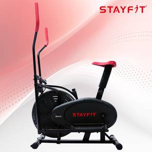 STAYFIT Elliptical Exercise Bike Multi For Cycling &Cross Trainer With Seat Adjustment Dual-Action Stationary Exercise Bike