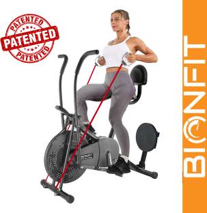 BIONFIT Moving Handle Cycle | Air for Home Gym with Twister & Back Support Dual-Action Stationary Exercise Bike