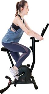 Powermax Fitness BU-300 Magnetic Upright Bike Upright Stationary Exercise Bike