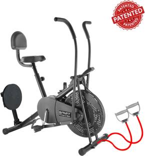 BIONFIT Moving Handle Cycle | Air for Home Gym with Twister & Back Support Dual-Action Stationary Exercise Bike