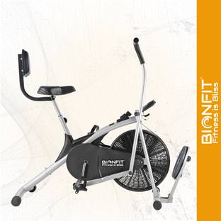 BIONFIT Pro Gym Cycle For Home Gym, Air Bike Curved Moving with Twister & Back Support Indoor Cycles Exercise Bike