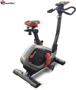 Powermax Fitness BU-650 Magnetic Upright Bike with LCD Display Upright Stationary Exercise Bike