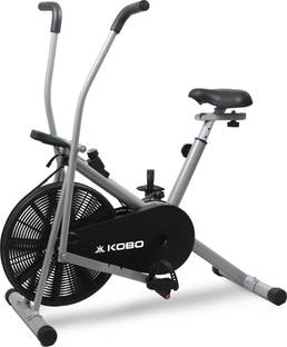 KOBO 2 in 1 Air Bike Exercise Cycle For Home 120 Kg User Weight Dual-Action Stationary Exercise Bike