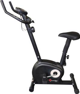 Powermax Fitness BU-510 Magnetic Upright Bike with LCD Display Upright Stationary Exercise Bike