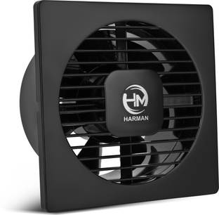 HARMAN INDUSTRIES EURO-6 AXAIL VENTILATION FAN/ 6INCH (150MM) BLACK 150 mm Exhaust Fan