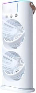 Pinxo Mist Spray Fan – USB Rechargeable, Dual Nozzles & Powerful Cooling Breeze 500 mm Exhaust Fan