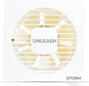 unleash Storm 6 inch (150 mm) Exhaust Fan with 100% Copper Motor For Kitchen & Bathroom with 1 Year Wa...