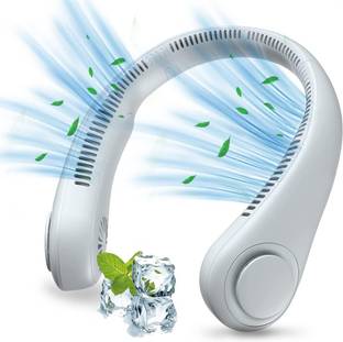 Eewe Bladeless Neck Fan, 8H Battery, Adjustable Speeds for Travel & Desk Use 120 mm Exhaust Fan