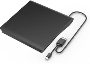 RuhZa USB 3.0 USB-C Portable External CD DVD+/-RW Disk Drive Burner CD-ROM External DVD Writer
