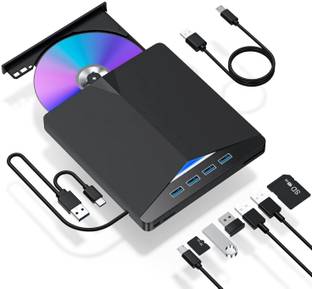 Sancy External CD/DVD Drive for Laptop USB 3.0 Type-C DVD Player Portable CD +/-RW External DVD Writer