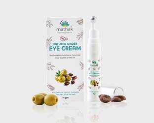 Mathak Natural Under Eye Cream for Dark Circles Reduce Puffiness and Fine Lines