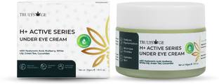 TrulySage H+ Active Under Eye Cream for Dark Circles, Wrinkles - Hyaluronic Acid, Cucumber