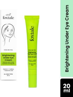 Foxtale Brightening Under Eye Cream with Vitamin C, Caffeine, And Hyaluronic Acid