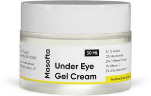 Masofta Under Eye Gel Cream with Retinol & Caffeine for Dark Circles & Puffy Eyes