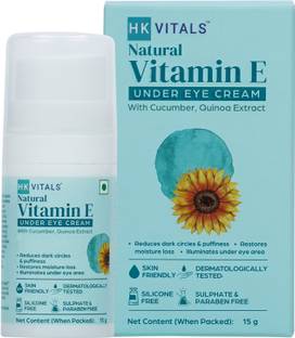 HK VITALS Vitamin E Under Eye Cream for Dark Circles & Eye Puffiness
