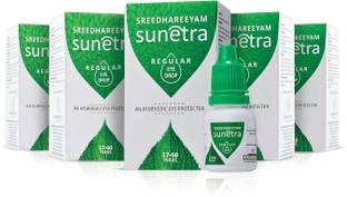 Sreedhareeyam Ayurveda Sunetra Regular Herbal (Pack of 5) for Dryness,Redness,Itching,Cooling Eye Drops