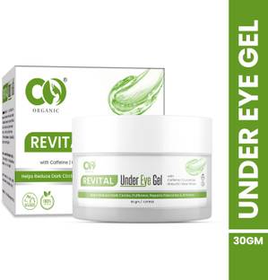 CO Organic Under Eye Gel with Cucumber & Bakuchi for Dark Circles and Puffiness