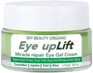 SKY BEAUTY ORGANIC Eyeuplift Under Eye Cream Gel for Dark Circle Puffy Eyes & Removal of Fine Lines