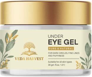 veda harvest Under Eye Gel for dark circles, Puffiness, decrease fine lines & wrinkles