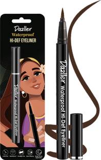 Dazller Waterproof Hi-Def Eyeliner Pen, Long-Lasting,Quick-Dry,Single Stroke Application 1.1 ml