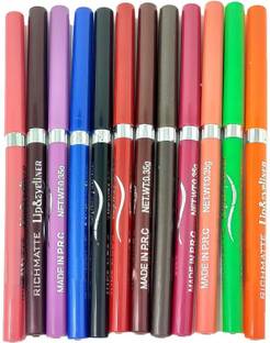 Aylily NEW CRAYON KAJAL SET OF 12 FOR COLORFUL LOOK 0.35 g