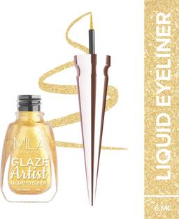 MILA BEAUTÉ Glaze Artist Liquid Eyeliner | Waterproof & Smudge-proof | Long Lasting Eyeliner 6 ml