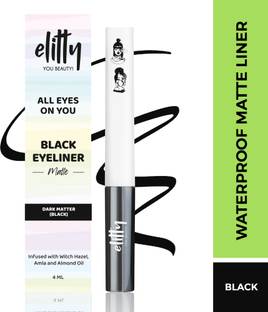 Elitty Dark Matter | Waterproof Liquid Eyeliner | Matte Finish | Lasts Upto 12 Hours 4 ml