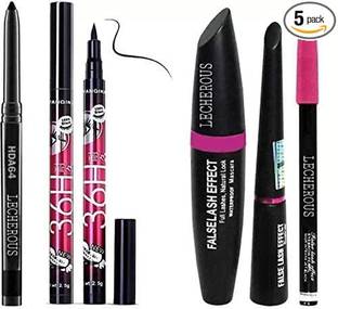 Glowhouse Combo set 3in1 Mascara set1 Eye Liner waterproof and long lasting 1 deep black 100 g