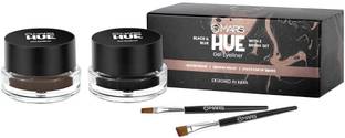 MARS 2 in 1 Black & Brown Water Proof & Smudge Proof 24hrs Gel Eyeliner 6 g