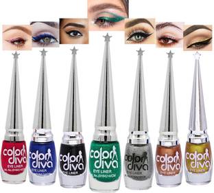 Color Diva Eye Liner, Water Resistant, Long-Lasting, 42 ml
