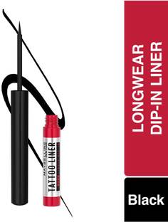 MAYBELLINE NEW YORK Tattoo Liquid Eye Liner, 48H Dip In Long Lasting Smudge Proof Eyeliner 2.1 ml