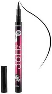SkinOza 36H Precision Waterproof Liquid Pencil Eyeliner Black Shinny Liquid Eye Liner 6 g