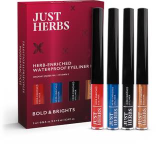 Just Herbs Herb-enriched Waterproof Eyeliner Kit Set of 4 - 8 ml