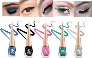 rayne Waterproof Liquid Glitter Eyeliners Set of 5, 32 ml