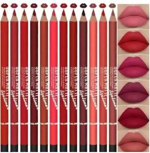 Gonegal Super Matte Lip Liner Pencil Set of 12